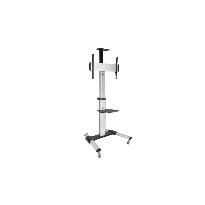 Soporte de Suelo Inclinable- Ajustable con Ruedas TooQ FS1870M-B para TV de 37-70"- hasta 50kg