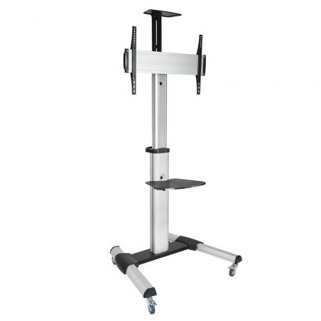 Soporte de Suelo Inclinable- Ajustable con Ruedas TooQ FS1870M-B para TV de 37-70"- hasta 50kg