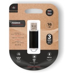 Pendrive 16GB Tech One Tech Basic USB 2-0- Negro