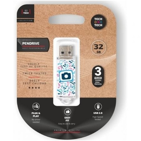 Pendrive 32GB Tech One Tech Foto Dream USB 2-0