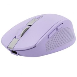 Ratón Inalámbrico por Bluetooth Trust Ozaa Compact Wireless- Batería recargable- Hasta 3200 DPI- Morado