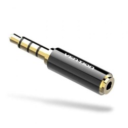 Adaptador Jack Vention BFBB0- Jack 3-5 Macho - Jack 2-5 Hembra- Negro