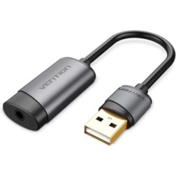 Tarjeta de Sonido Vention CDJHB- USB Macho - Jack 3-5 Hembra