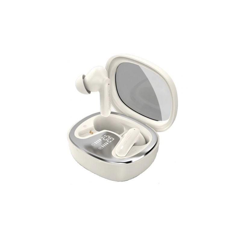 Auriculares Bluetooth Vention AIR A01 NBMN0 con estuche de carga- Autonomía 7h- Blancos