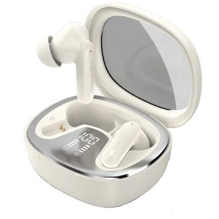 Auriculares Bluetooth Vention AIR A01 NBMN0 con estuche de carga- Autonomía 7h- Blancos