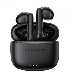 Auriculares Bluetooth Vention ELF E03 NBHB0 con estuche de carga- Autonomía 6h- Negros