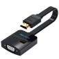 Cable Conversor Vention 74345- HDMI Macho- VGA Hembra- 15cm- Negro