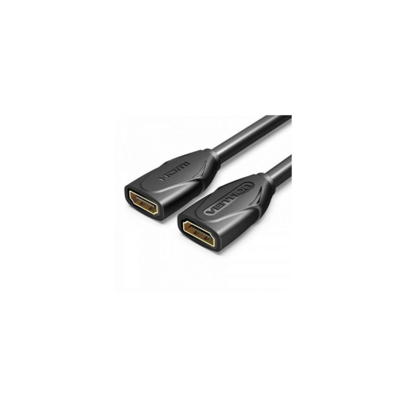 Cable Alargador HDMI Vention AAXBD- HDMI Hembra - HDMI Hembra- 50cm- Negro