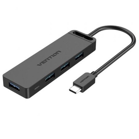 Hub USB Tipo-C Vention TGKBB- 4xUSB- 1xMicroUSB PD- 15cm