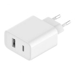 Cargador de Pared Xiaomi Mi 33W Wall Charger- 1xUSB Tipo-C- 1xUSB- 33W