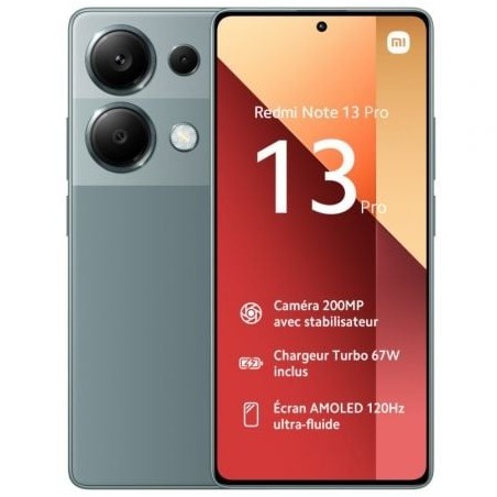 Smartphone Xiaomi Redmi Note 13 Pro 12GB- 512GB- 6-67"- Verde