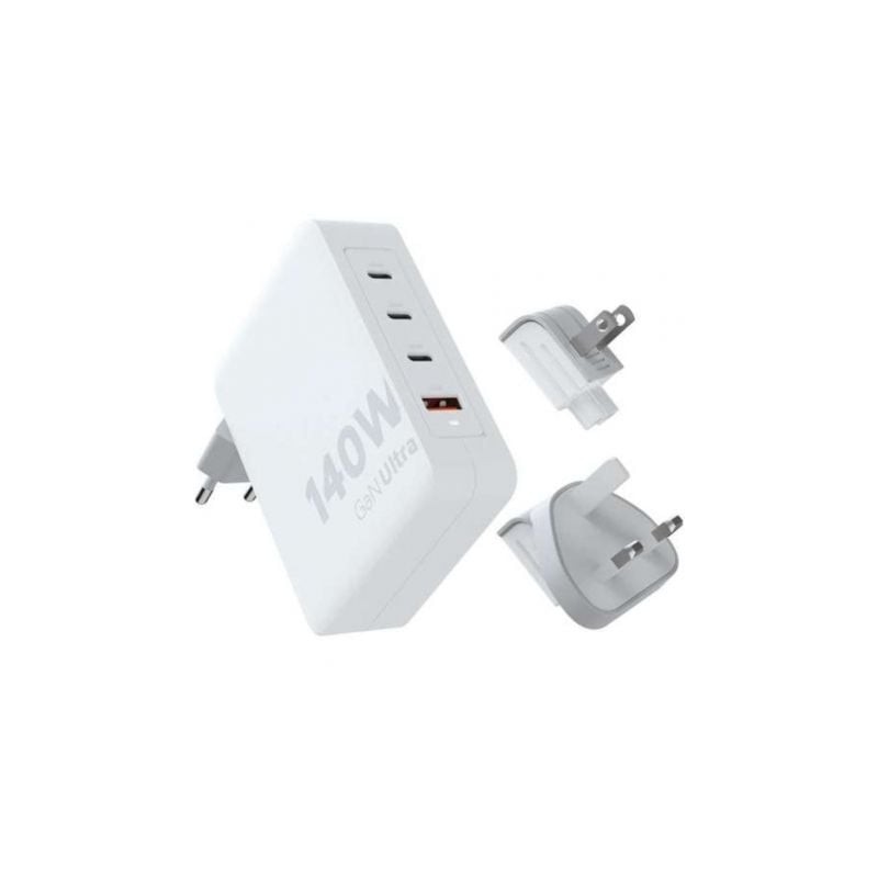 Cargador de Pared Universal Xtorm XVC2140- 3xUSB Tipo-C- 1xUSB + Cable USB Tipo-C- 140W