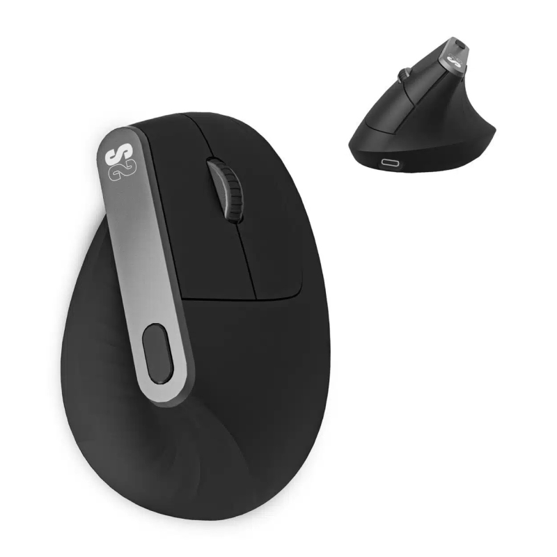 RATON ERGONOMICO SUBBLIM ERGO DUAL NEGRO RECARGABLE