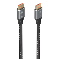 CABLE AISENS DISPLAYPORT V2-1 16K@60HZ 80GBPS DP-M-DP-M NEGRO 1-0M