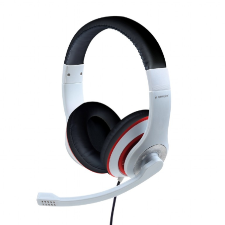 AURICULARES GEMBIRD MICROFONO CONTROL VOL BLANCO ALAMBRICO