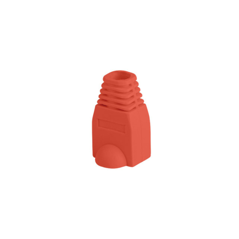 FUNDA PROTECTOR LANBERG CONECTOR RJ45 (PACK 100 UDS) ROJO