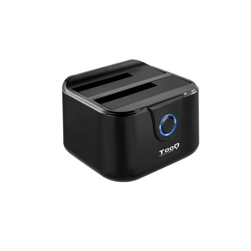 DOCK TOOQ TQDS-802B 2xSATA 2,5"-3,5" USB 3-0, CLONE OTB NEGRO