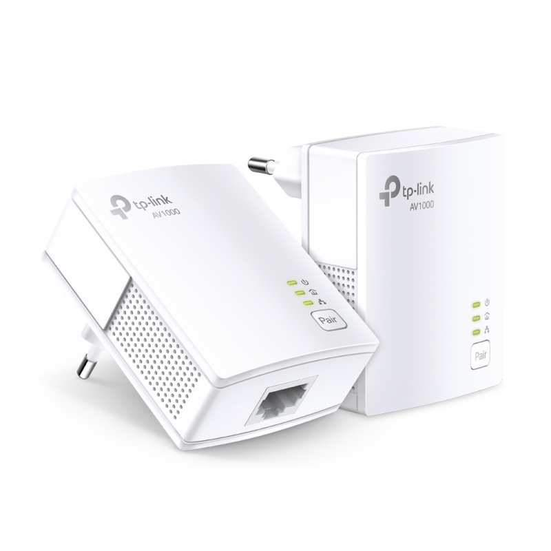 Adaptador Powerline TPLink TL-PA7017Kit 1000Mbps- Alcance 300m- Pack de 2