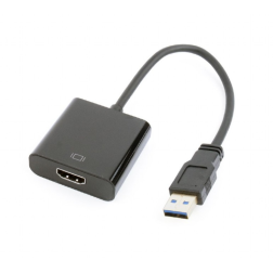 CABLE ADAPTADOR GEMBIRD USB 3-0 MACHO A HDMI HEMBRA NEGRO