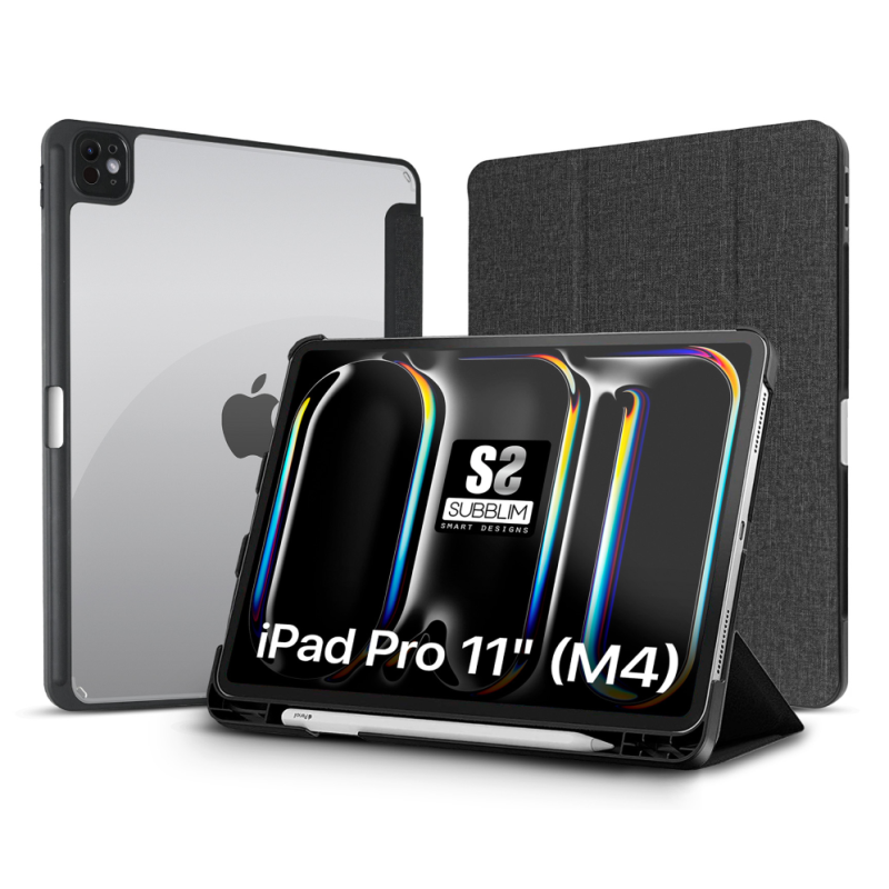 Funda Subblim Clear Shock Case para iPad Pro 11" 2024 M4- Negra