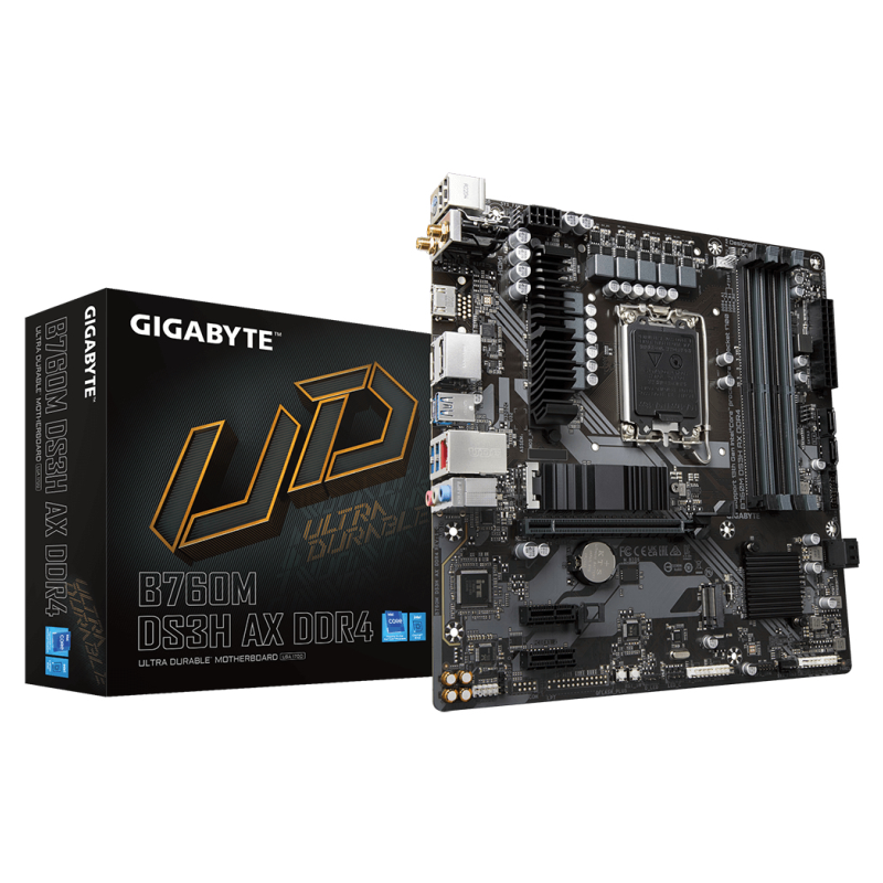 PLACA BASE GIGABYTE B760M DS3H AX 1700 MATX 4XDDR4