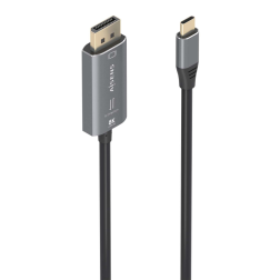 Cable Conversor Aisens A109-0880- USB Tipo-C Macho - DisplayPort Macho- 1-8m- Negro