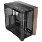 CAJA ANTEC C8 CURVE WOOD E-ATX NEGRO 2XVENT 160 MM 1X140MM 2XUSB SN FUENTE