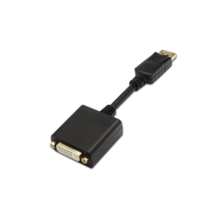 CONVERSOR AISENS DISPLAYPORT A DVI SINGLE LINK DP-M-DVI-H 15CM