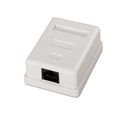 ROSETA DE SUPERFICIE AISENS RJ45 CAT-5E UTP 1 TOMA BLANCO