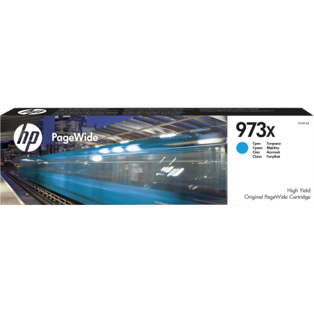 TINTA HP 973X PAGEWIDE CIAN ALTA CAPACIDAD