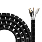 ORGANIZADOR CABLES AISENS ESPIRAL 25MM NEGRO 2mts