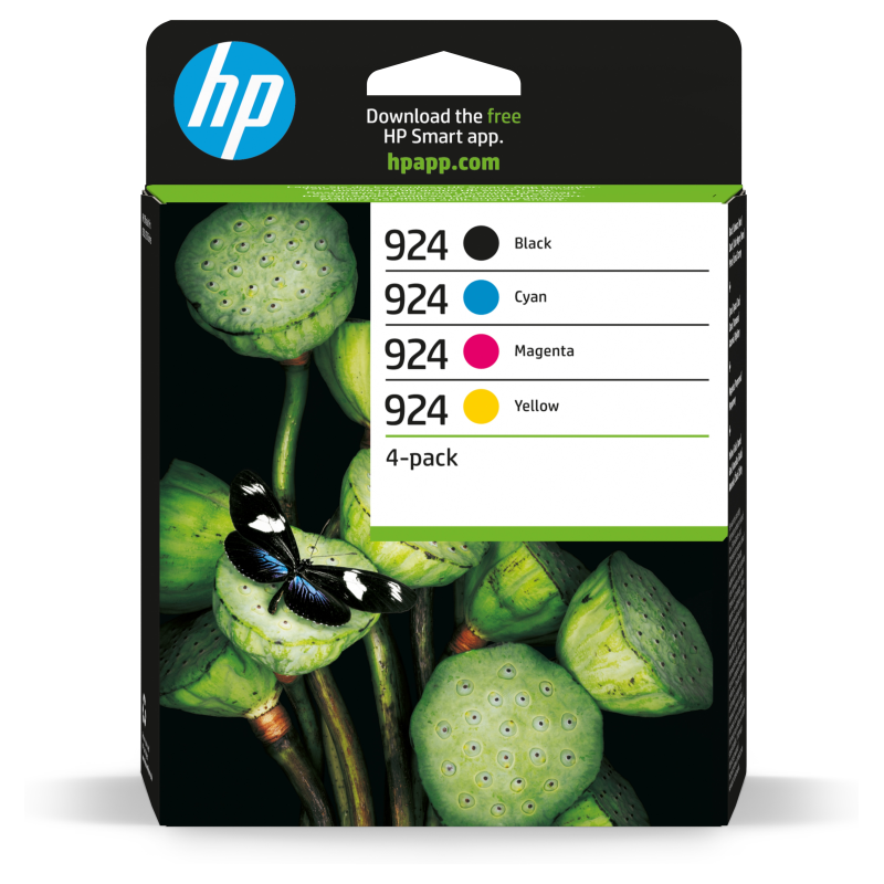 PACK HP TINTA 4 COLORES CMYK