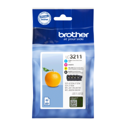 TINTA BROTHER LC3211VAL PACK NEGRO CIAN AMARILLO MAGENTA