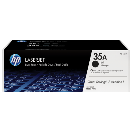 TONER HP 35A PACK AHORRO NEGRO X 2