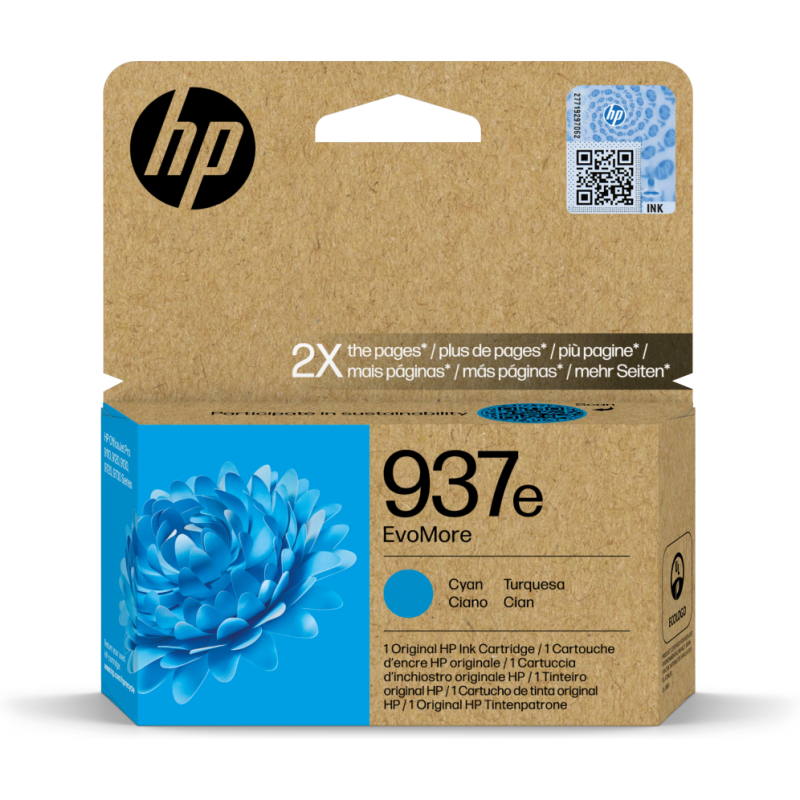 CARTUCHO DE TINTA HP 937E CIAN OFFICEJET PRO 9110B 9120