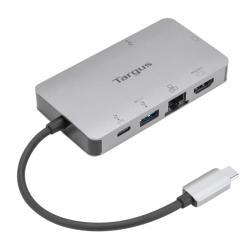 DOCKING STATION TARGUS TIPO C A 1x HDMI 1x VGA 1x USB-A 1x TIPO C PLATA