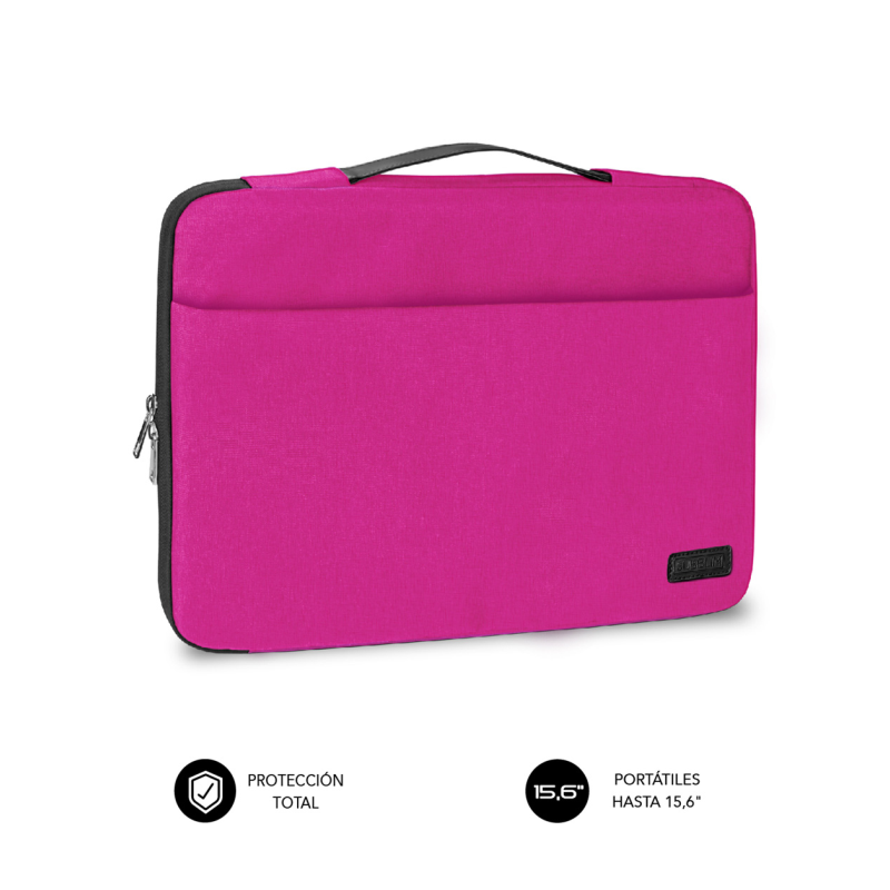 FUNDA PORTATIL SUBBLIM ELEGANT LAPTOP SLEEVE 15,6" PINK