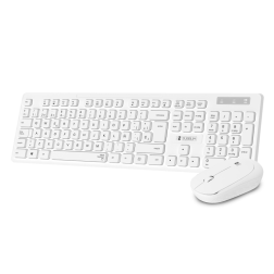 Teclado y Ratón Subblim Combo Business Slim Silencioso Inalámbrico- Blanco