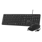 COMBO SUBBLIM TECLADO-RATON BUSINESS SLIM NEGRO CABLE USB