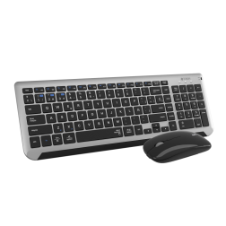 COMBO TECLADO RATON SUBBLIM DUAL PRESTIGE EXTENDIDO GRIS-NEGRO