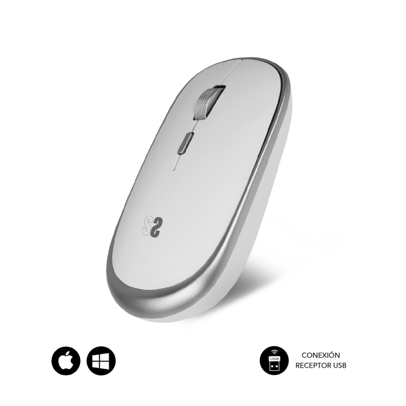 RATON SUBBLIM WIRELESS MINI MOUSE SILVER