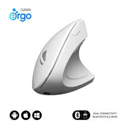 RATON SUBBLIM GLIDE ERGO DUAL BLANCO RECARGABLE