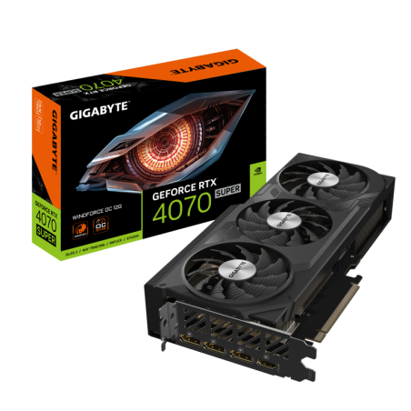 TARJETA GRAFICA GIGABYTE RTX 4070 SUPER 3X WINDFORCE OC 12GB