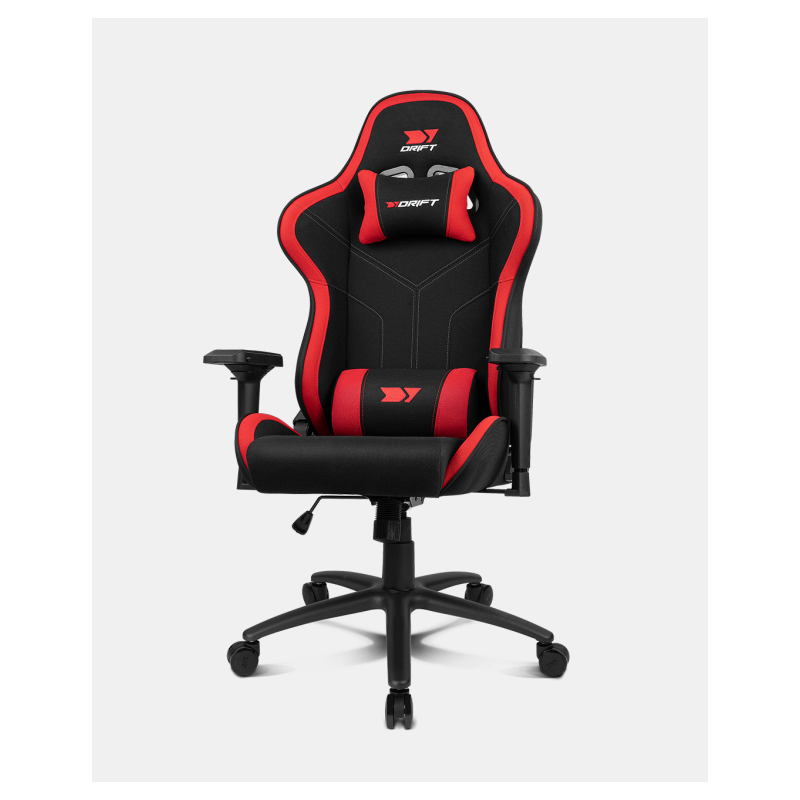 SILLA GAMING DRIFT DR110BR TEJIDO NEGRO ROJO