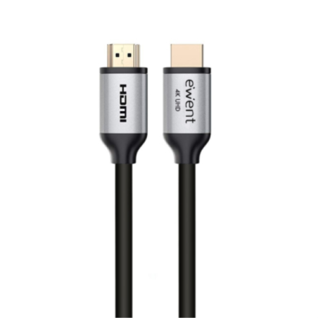 CABLE EWENT HDMI 2-0 PREMIUM HIGH SPEED CON ETHERNET NEGRO M-M 1,8M 4K 60HZ