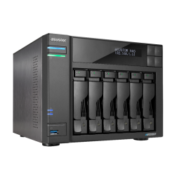 NAS ASUSTOR TOWER 6 BAY NAS QUAD-CORE 2-0GHZ DUAL 2-5GBE PORTS 8GB RAM DDR4