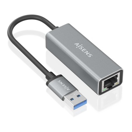 CONVERSOR AISENS USB 3-0 A ETHERNET GIGABIT 10-100-1000 GRIS 15CM