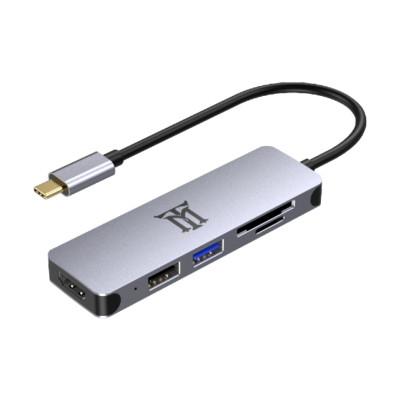 HUB MAILLON PREMIUM TIPO C 3-1 TO HDMI 4K ALUMINIO 5-1