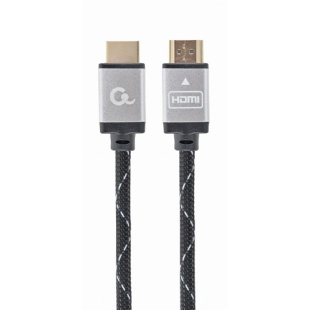 CABLE TRENZADO HDMI 2-0 4K 60HZ GEMBIRD SELECT PLUS SERIES CON ETHERNET 2M NEGRO