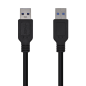 Cable USB 3-0 Aisens A105-0447- USB Macho - USB Macho- 2m- Negro